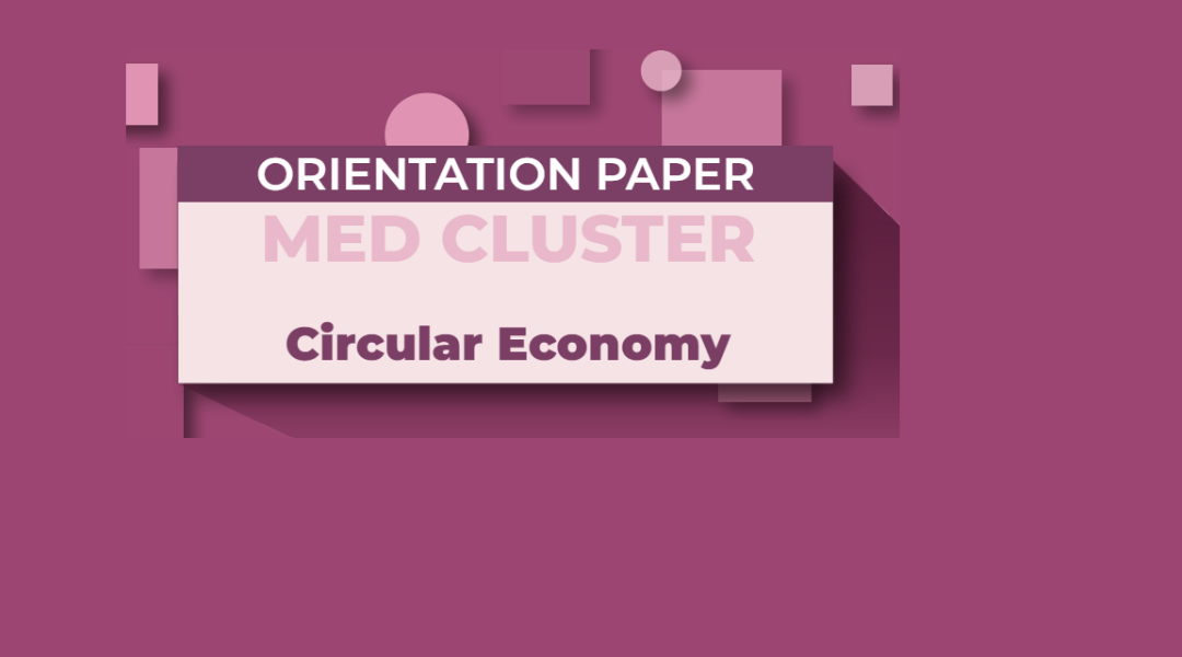 The Orientation Paper of the MED Cluster Circular Economy